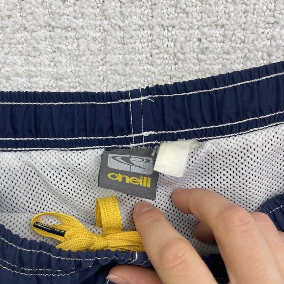 VTG Y2K Men’s O’Neil Surf Board Shorts Trunk 90s Blue / Yellow Grunge Blue Read - Picture 3 of 12